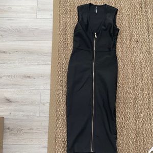 Black bandeau sleeveless dress